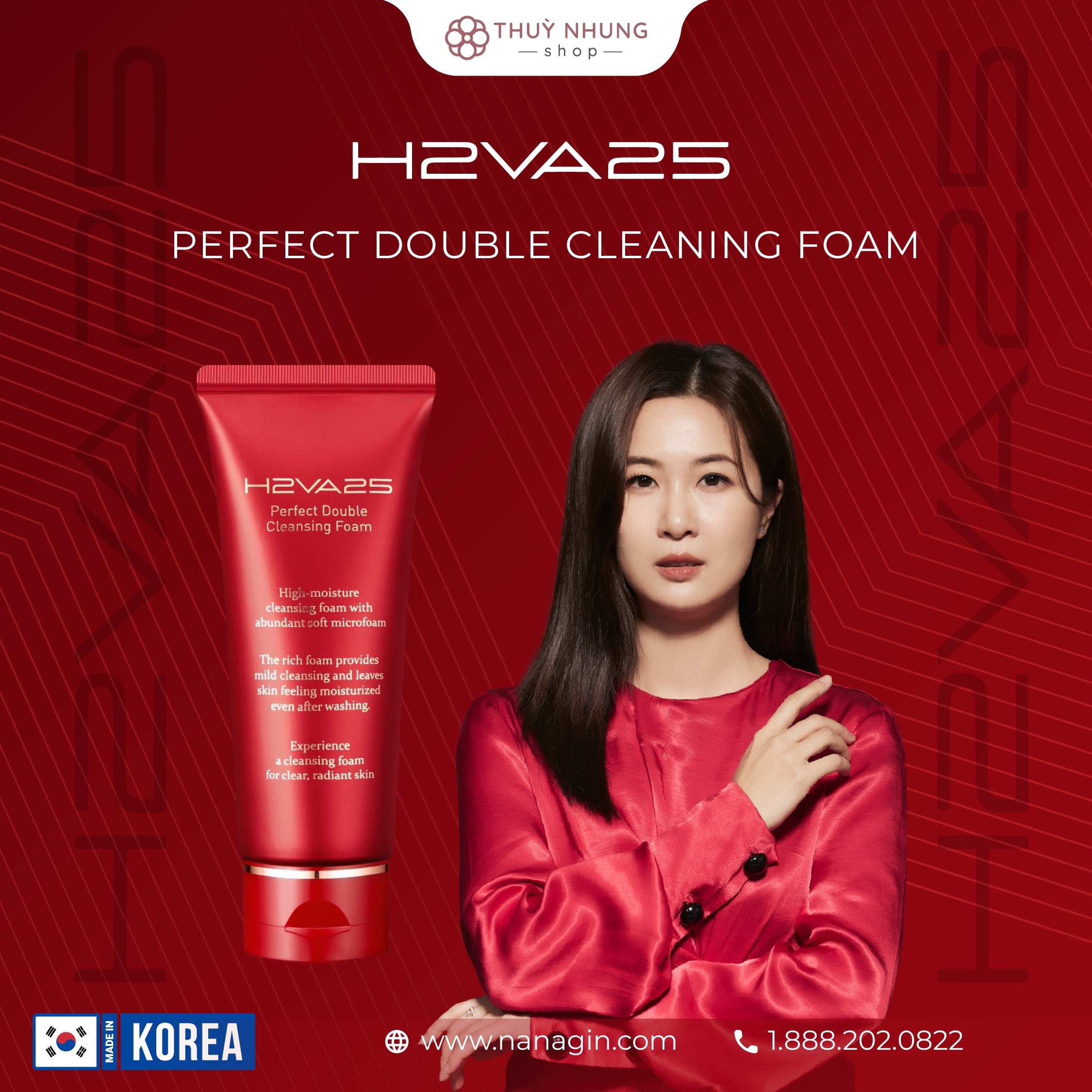 APYLD H2VA25 Perfect Double Cleansing Foam 100ml - Thuy Nhung Shop APYLD H2VA25 Perfect Double Cleansing Foam 100ml - Thuy Nhung Shop