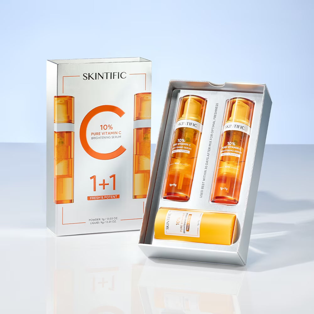 [SKINTIFIC] 10% Pure Vitamin C Brightening Serum Set (1g + 9g) - Thuy Nhung Shop