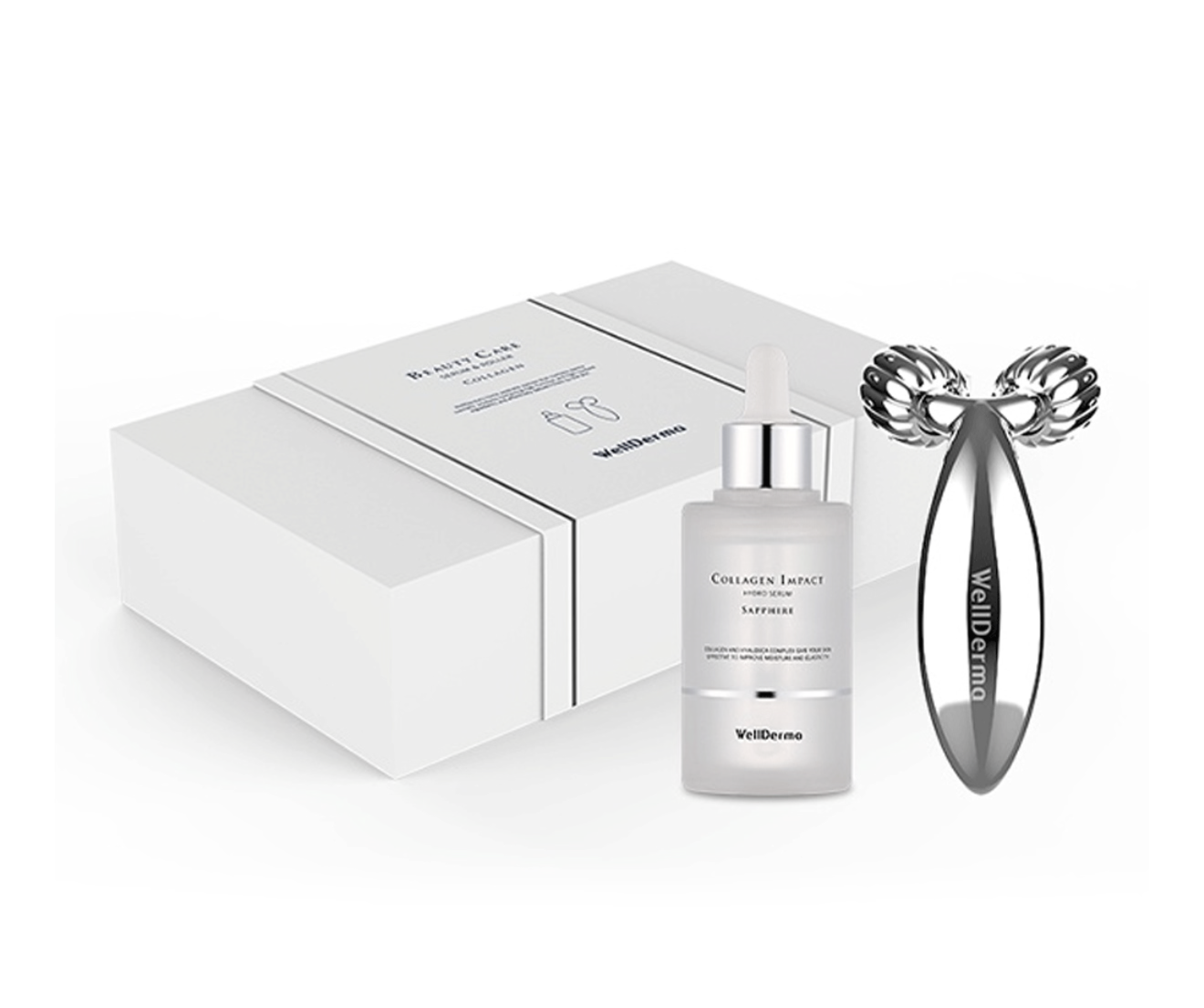 [WELLDERMA] Collagen Beauty Care Serum & Lifting Roller Set