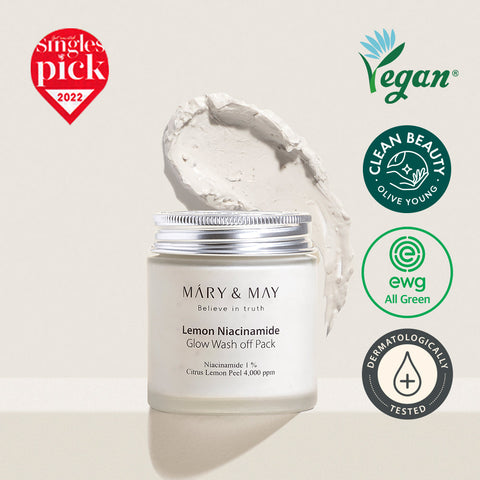 [MARY & MAY] Lemon Niacinamide Glow Wash Off Pack - Thuy Nhung Shop