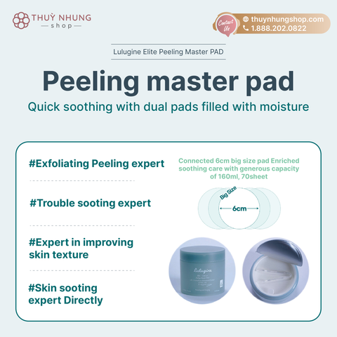 [LULUGINE] Peeling Master Pad - Thuy Nhung Shop