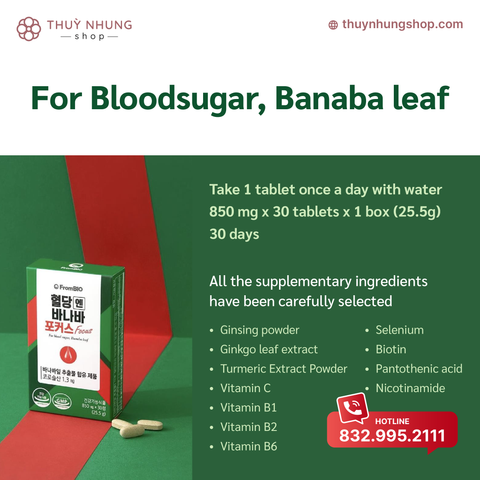 [FromBIO] Lá Banaba cho lượng đường trong máu