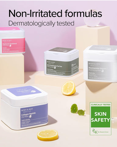 [MARY & MAY] Hyaluronic Panthenol Hydra Mask