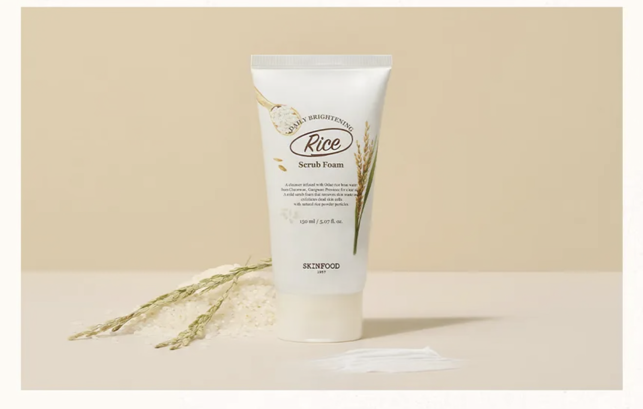 [SKINFOOD] Rice Daily Brightening Scrub Foam