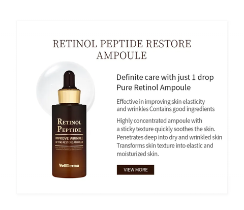 [WELLDERMA] Premium Retinol Peptide Lifting Special Set - Thuy Nhung Shop