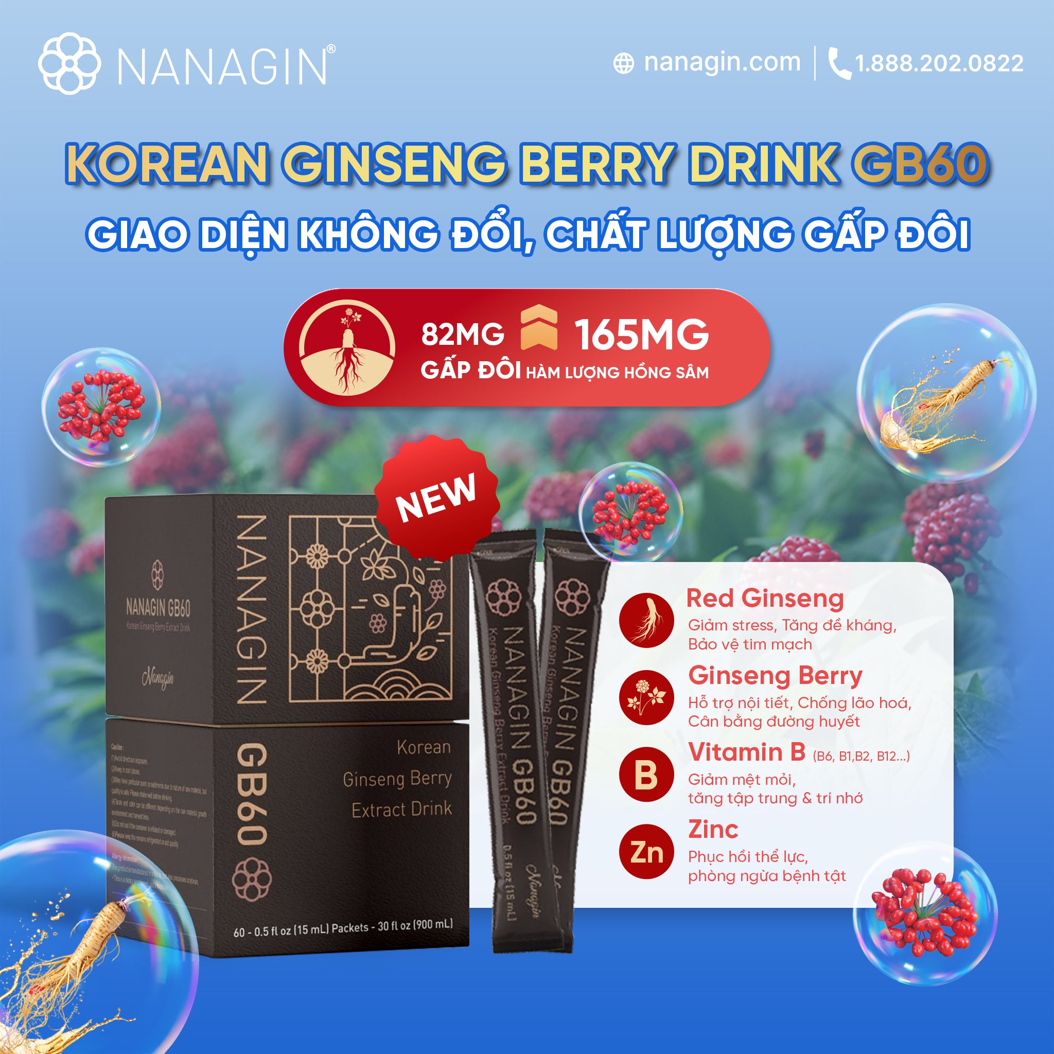 [Dr Ginseng Berry] Korean Ginseng Berry Drink GB60 60 days NEW