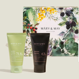 [MARY & MAY] Soothing Gel Cream + Idebenone Blackberry Cream Duo Set