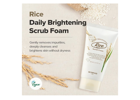 [SKINFOOD] Rice Daily Brightening Scrub Foam