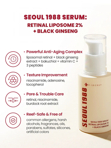 [KSECRET] Seoul 1988 Serum: Retinal Liposome 2% + Black Ginseng