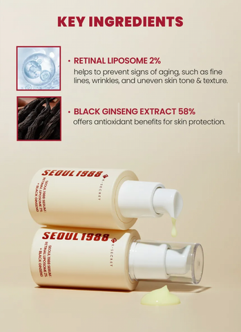 [KSECRET] Seoul 1988 Serum: Retinal Liposome 2% + Black Ginseng