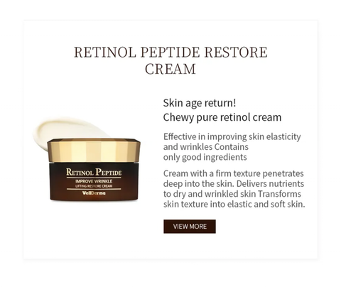 [WELLDERMA] Premium Retinol Peptide Lifting Special Set - Thuy Nhung Shop
