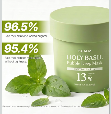 [P.CALM] Holy Basil Bubble Deep Mask