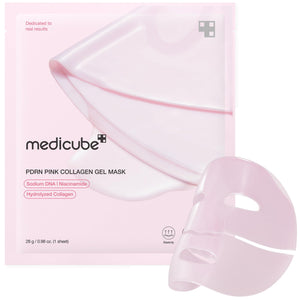 [MEDICUBE] PDRN Pink Collagen Gel Mask Set 4pcs