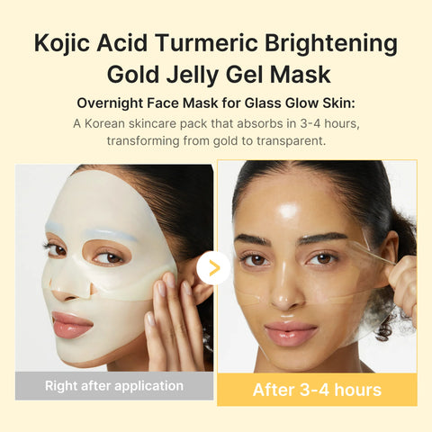 [Medicube]Kojic Acid Turmeric Brightening Gel Mask Set 4pcs
