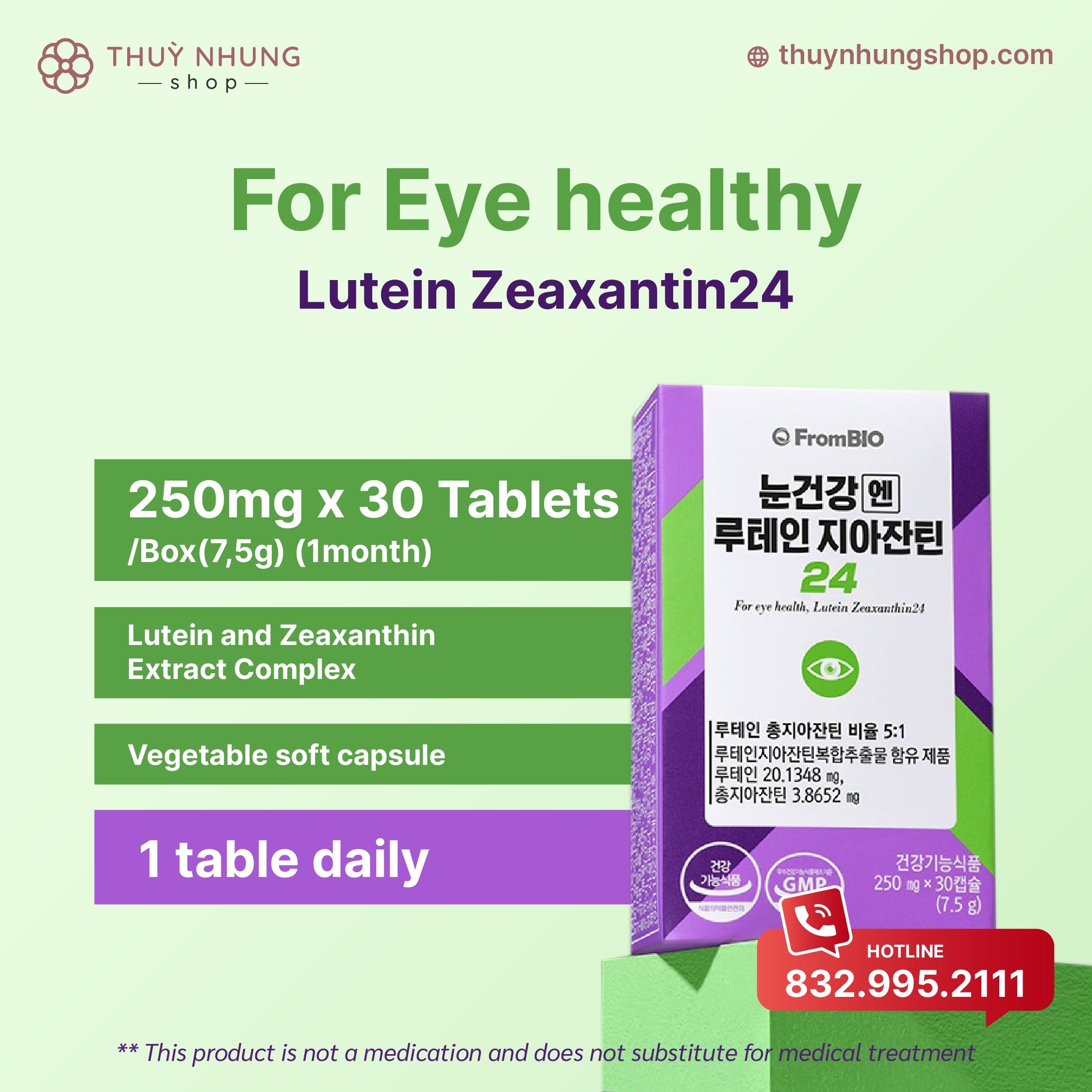 [ FROMBIO ] For Eye Health, Lutein Zeaxanthin24