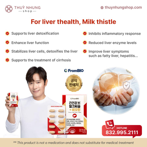 [FromBio] For liver, Milk Thistle + Biotin - Thuy Nhung Shop