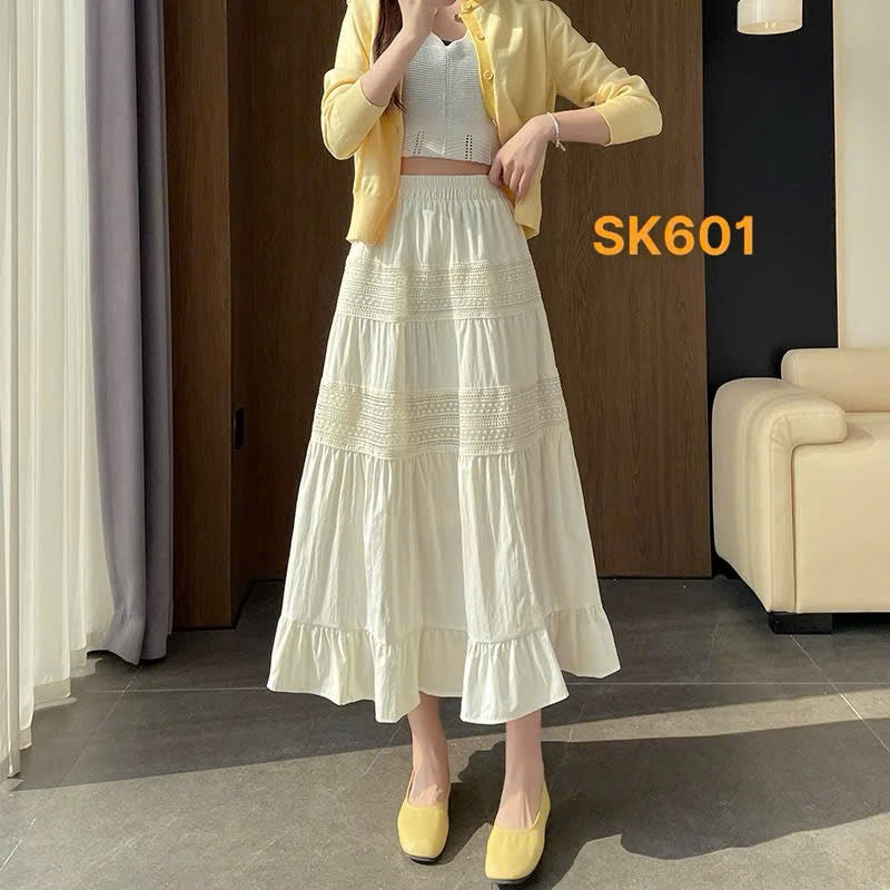 Skirt SK601 Kem - Thuy Nhung Shop