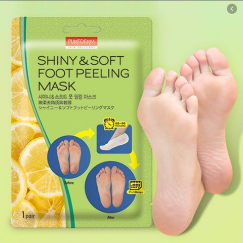 [PUREDERM] Shiny & Soft Foot Peeling Mask 1 pair - Thuy Nhung Shop