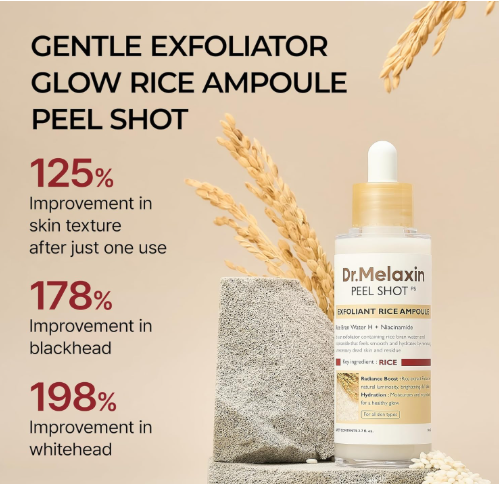 [DR. MELAXIN] Peel Shot Exfoliating White Rice Ampoule