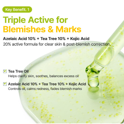 [PURITO SEOUL] Azelaic Acid 10 Kojic Tea Tree Serum