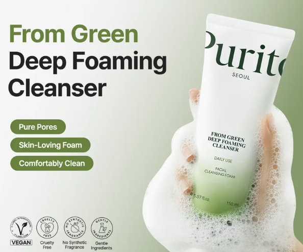 [PURITO SEOUL] From Green Deep Foaming Cleanser