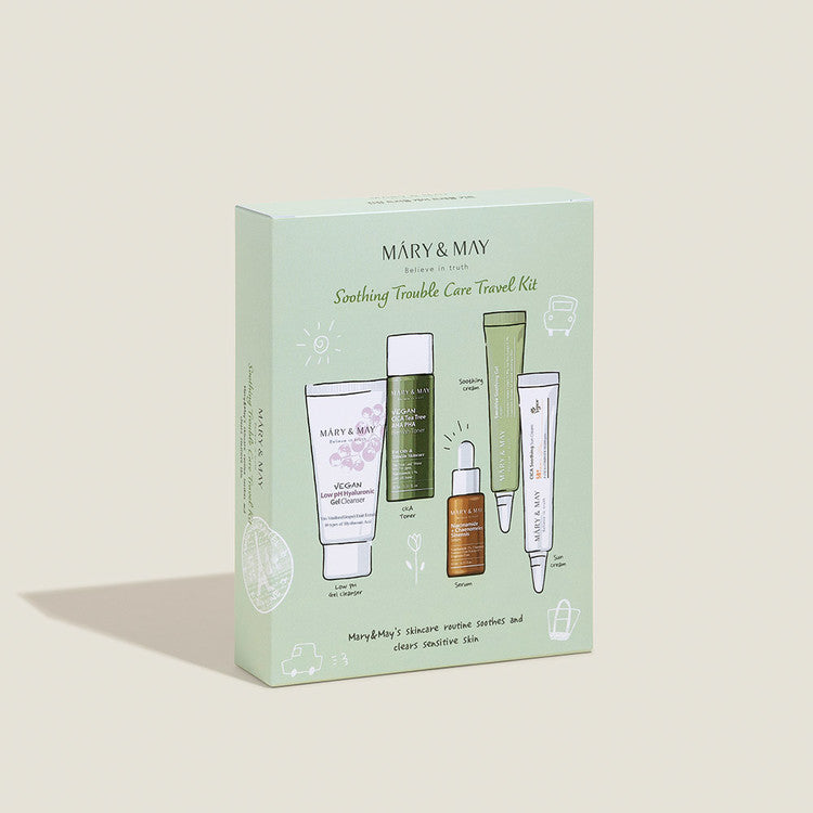 [MARY & MAY] Soothing Trouble Care Travel Kit 5 items - Thuy Nhung Shop