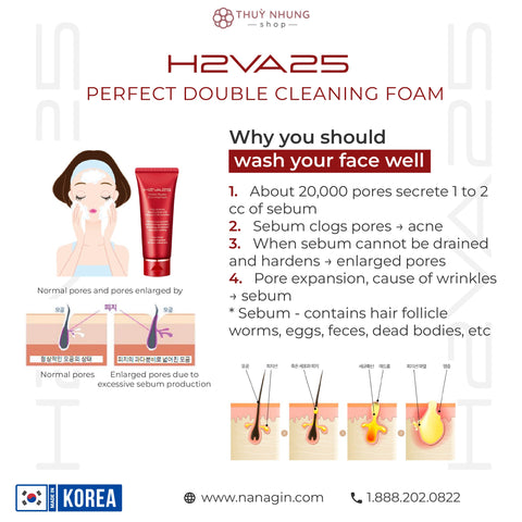 APYLD H2VA25 Perfect Double Cleansing Foam 100ml - Thuy Nhung Shop