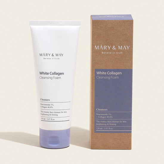 [Mary & May] White Collagen Cleansing Foam 150ml - Thuy Nhung Shop