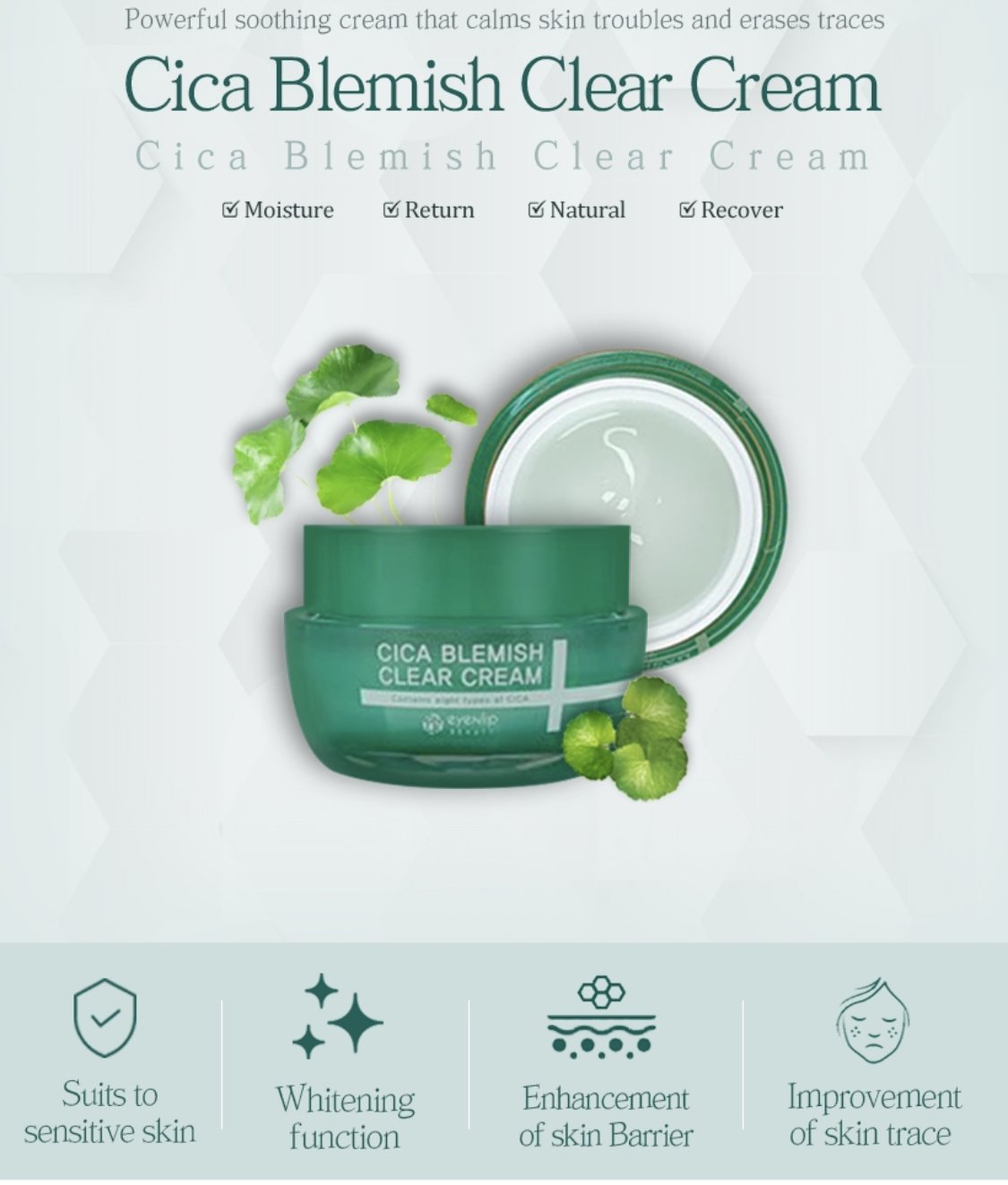 [EYENLIP] Cica Blemish Clear Cream (0.365 lbs) - Thuy Nhung Shop