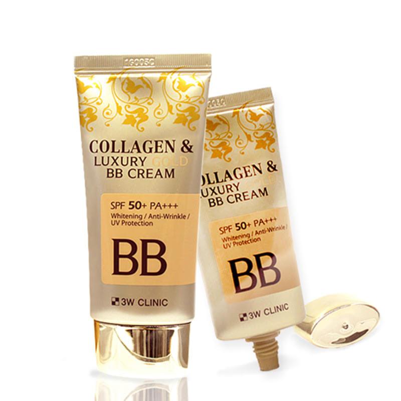 [3W CLINIC] Collagen & Luxury Gold BB Cream 50ml (Weight 0.17 lbs) - Thuy Nhung Shop