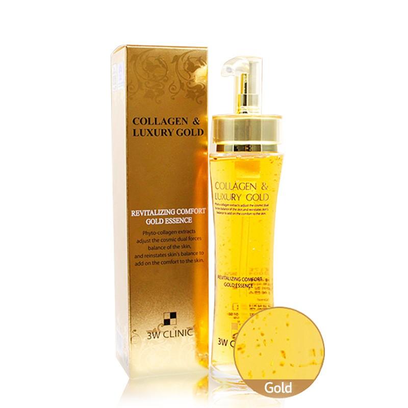 [3W CLINIC] Collagen & Luxury Gold Revitalizing Comfort Gold Essence 150ml (Weight 0.89 lbs) - Thuy Nhung Shop