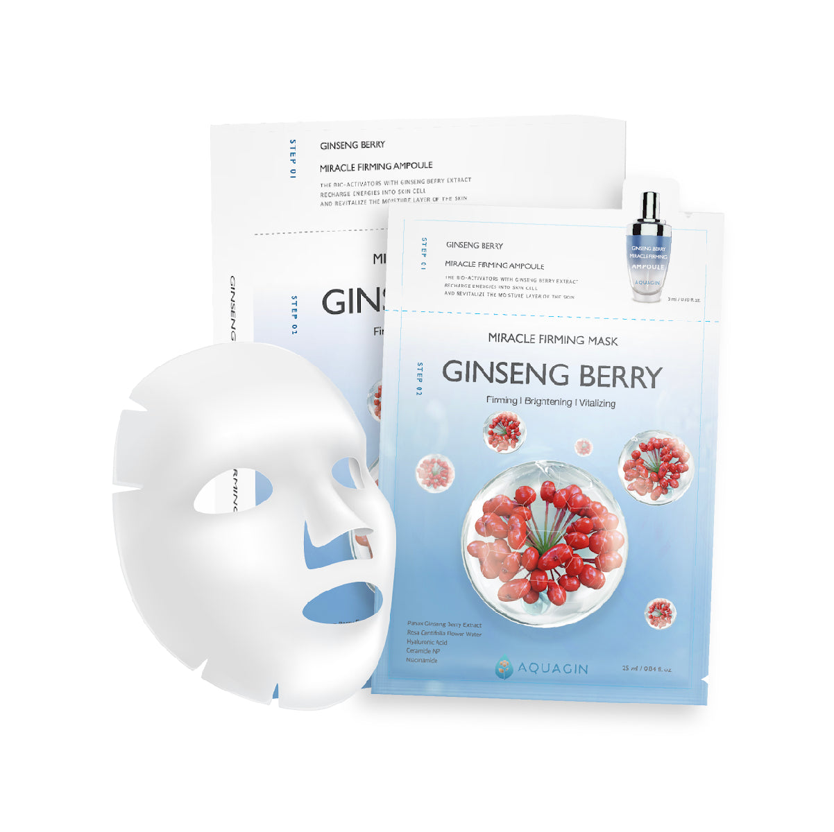 [NANAGIN] Aquagin - Ginseng Berry Miracle Firming Mask - Thuy Nhung Shop