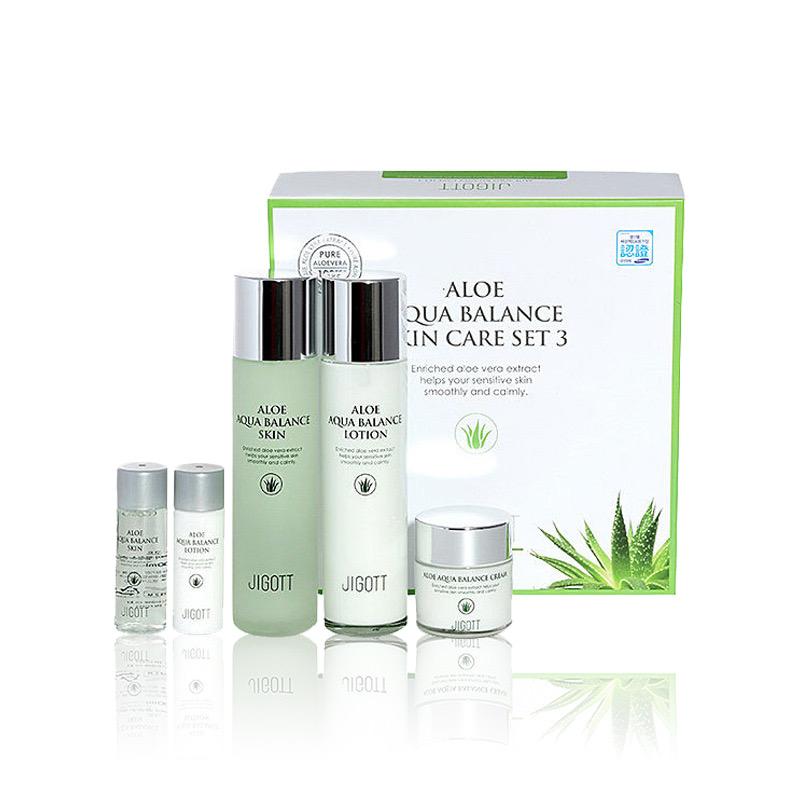 [JIGOTT] Aloe Aqua Balance Skin Care Set 3 - Thuy Nhung Shop