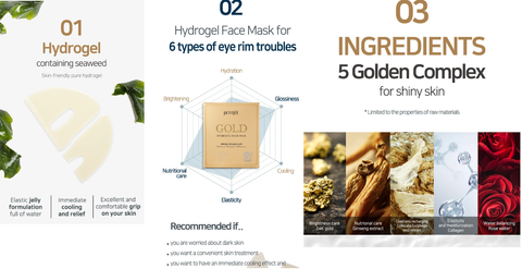 [PETITFEE] GOLD Hydrogel Mask Pack - Thuy Nhung Shop
