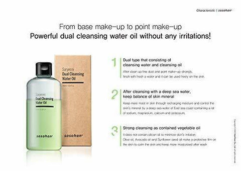 [Sosohan] Saryeoni Dual Cleansing Water Oil - Thuy Nhung Shop