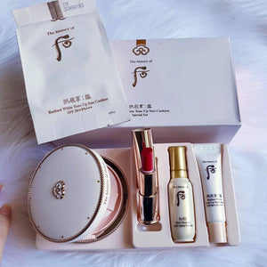[Whoo]The Whoo Gongjinyang Seol Radiant White Tone Up Sun Cushion Special set - Thuy Nhung Shop